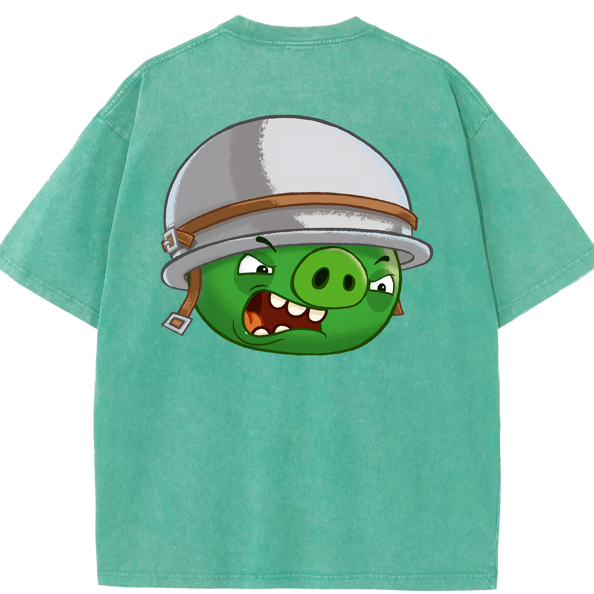 （画像用） Angry Birds アングリーバード 綿100% ヴィンテージ風 半袖Tシャツ（背面プリント）